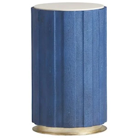 Chelsea Cobalt Shagreen Accent Table